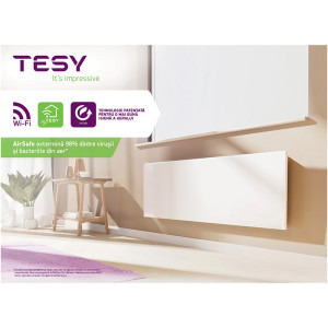 Tesy Convector de perete CN 06 140 EA CLOUD AS W, 1400 W,control prin internet, tesyCloud, AirSafe, seria FinEco Cloud
