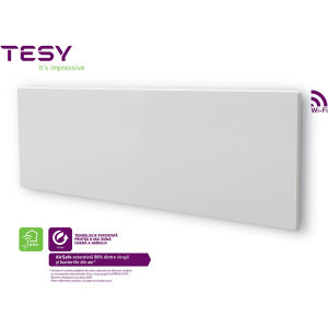 Tesy Convector de perete CN 06 140 EA CLOUD AS W, 1400 W,control prin internet, tesyCloud, AirSafe, seria FinEco Cloud