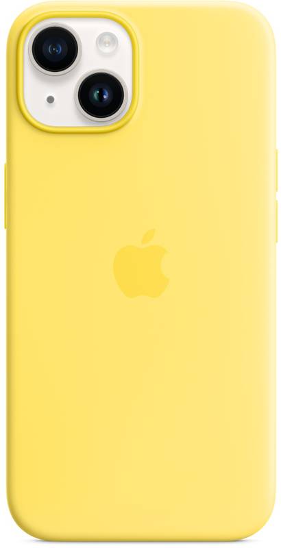 Apple Protectie pentru spate, material silicon, cu MagSafe pentru iPhone 14 Plus, culoare Canary Yel