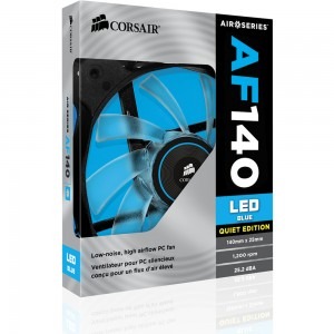 Corsair Air Series AF140 LED Blue Quiet Edition High Airflow 140mm Fan