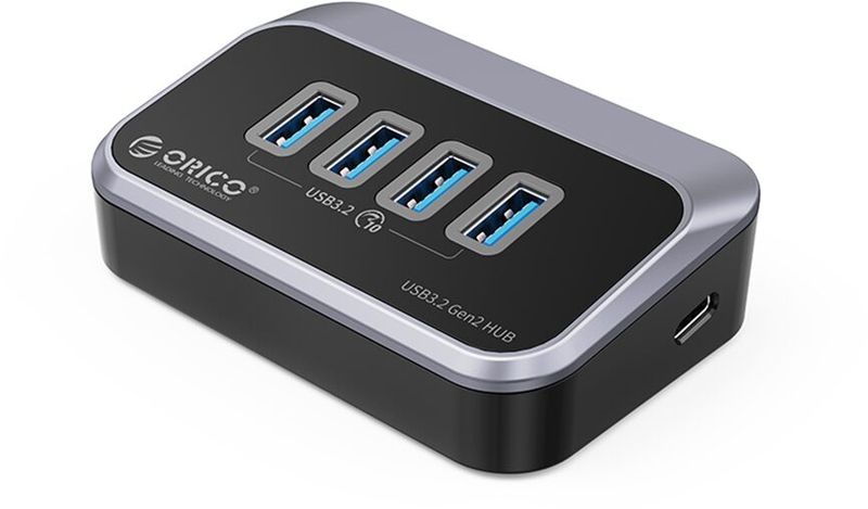 Hub USB Orico M34A-G2, 4x USB 3.2 Gen2, Grey