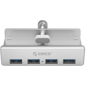 Orico MH4PU-P, 4x USB 3.0 cu prindere pentru birou