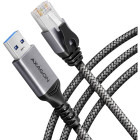 Accesoriu retea AXAGON Adaptor ADE-AM15, USB-A 3.0-RJ45 Gigabit, Gri