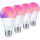 Lepro Bec LED RGB Smart B1, Wi-Fi, E27, 806 lumeni, 2700K-6500K, 4 buc
