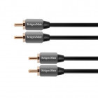 Cablu audio Kruger&Matz 2x RCA Male - 2x RCA Male, 1m, negru