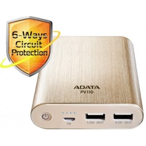 ADATA PV110 PowerBank 10400 mAh Golden
