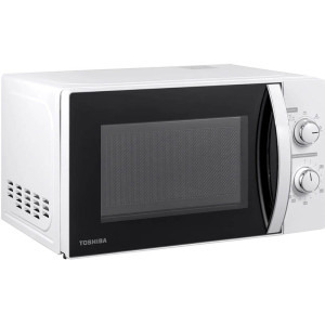 Toshiba MW-MM20PWH, 20 l, 800 W, Timer, Control mecanic, Iluminare LED, Alb