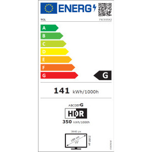 TCL Smart TV Mini LED 75C935 Seria C935 189cm 4K UHD HDR