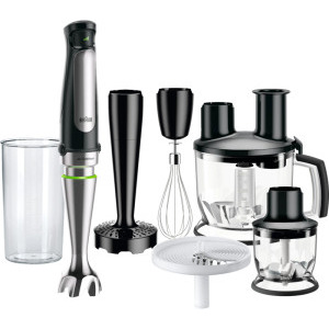 Braun Mixer vertical MQ7087X, 1000W, 0.35 L / 0.6 L / 1.5L, Negru