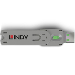 LINDY Cheie dispozitiv blocare port USB tip A, verde