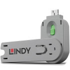 Adaptor LINDY Cheie dispozitiv blocare port USB tip A, verde