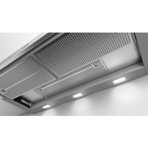 Bosch telescopica DFS097A51, 4 trepte de putere, Putere de absorbtie 729 m3/h, 90 cm, Inox