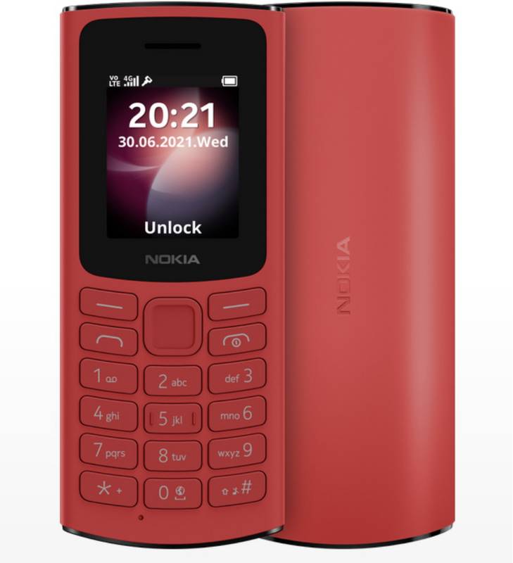 Telefon mobil Nokia 105 4G Dual SIM Red