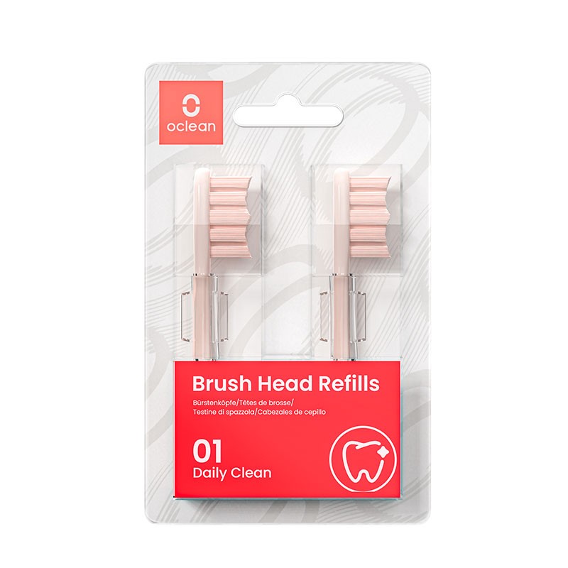 OCLEAN Set 2 capete de schimb Brush Head PW03 Pink pentru periuta electrica Oclean