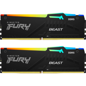 Kingston FURY Beast RGB 32GB DDR5 6000MHz CL30 Dual Channel Kit