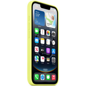 Apple Protectie pentru spate, material silicon pentru iPhone 16e, culoare Neon Yellow - SEASONAL