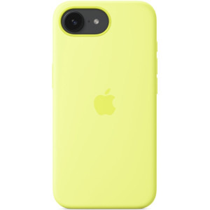 Apple Protectie pentru spate, material silicon pentru iPhone 16e, culoare Neon Yellow - SEASONAL