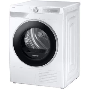 Samsung DV90DG6845LHU4, Pompa de caldura, 9 kg, Clasa A, Digital Inverter, Hygiene Care, OptimalDry, AI Dry+, AI Energy Mode, SmartThings, Iluminare interioara, Alb