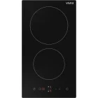 Plita incorporabila VIVAX BH-02MVC, Vitroceramica, 2 zone de gatit, Boost, 30 cm, Negru
