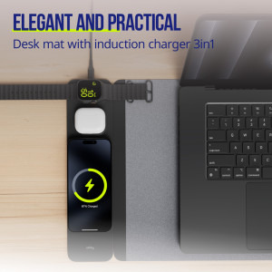 Allity Covoras pentru laptop ALP-100 cu incarcare Wireless 15W