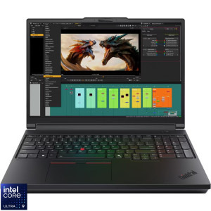 Laptop Lenovo 16 ThinkPad P16 Gen 3, WQUXGA IPS, Procesor Intel® Core™ Ultra 9 275HX (36M Cache, up to 5.40 GHz), 64GB DDR5, 1TB SSD, RTX PRO 4000 Blackwell 16GB, Win 11 Pro, Black