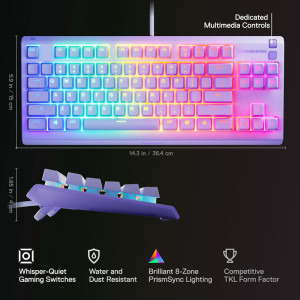 SteelSeries Apex 3 TKL RGB Lavander