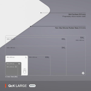SteelSeries QcK Large White