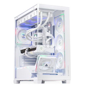 PC Gaming GREUCEANU Epic Ultra Alb, Intel Core Ultra 9 285K 3.7GHz, 32GB DDR5, 2TB SSD, RTX 5070 Ti 16GB GDDR7, Iluminare RGB, Windows 11 Home (Game Ready)