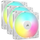 Ventilator Corsair RS120-R ARGB Reverse Fans 120mm Triple Pack White