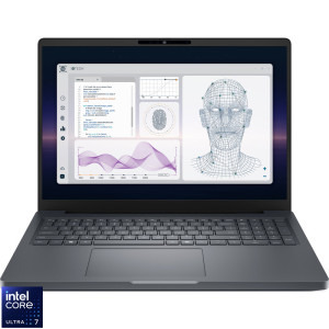 Laptop DELL 16 Pro Max 16 Plus MB16250, FHD+ 120Hz VRR, Procesor Intel® Core™ Ultra 7 265HX (30M Cache, up to 5.30 GHz), 32GB DDR5 CSODIMM, 1TB SSD, RTX PRO 3000 Blackwell 12GB, Linux, 3Yr ProSupport