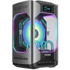 Mini PC Tecno Gaming Mega Mini G1, Intel Core i9-13900H 5.4GHz , 32GB DDR5, 1TB SSD, RTX 4060 8GB, Wi-Fi, Bluetooth, HDMI, Windows 11 Home, Sistem cu racire lichida, Display integrat