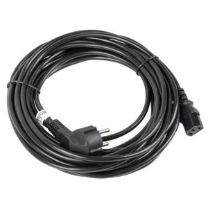 Lanberg Schuko Male - IEC320/C13 Female, 3m, negru
