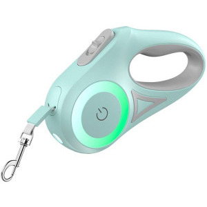 Rojeco Lesa automata LED pentru caini RSSQYSFG3M-08, 3 metri, Verde
