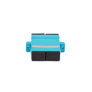 Lanberg Adaptor fibra optica MM SC/UPC duplex OM3 FA-SCUP-MD31-0001-TQ Turquoise