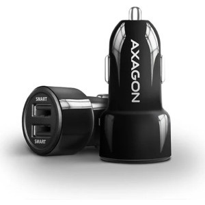 Incarcator auto AXAGON PWC-5V5, 4.8A, 2x USB, 24 W, Black, tehnologia Quick Charge 1.0
