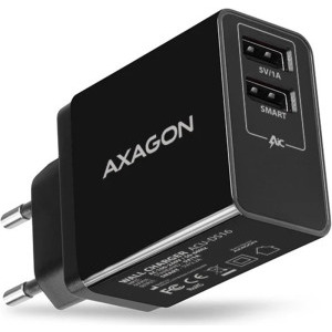 Incarcator retea AXAGON ACU-DS16, 2x USB, Quick Charge 16 W, Black