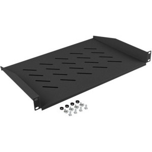 Lanberg AK-1008-B Shelf 19" 1U 483 x 315 mm, max load 25 kg, Black