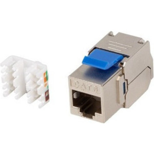 Lanberg Modul Keystone KSF6-4000 RJ45 Cat.6 S/FTP Tool-free, Argintiu