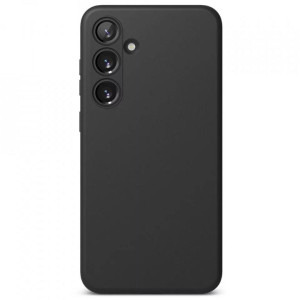 Lemontti Capac protectie spate Silicon Silky Black pentru Galaxy A55