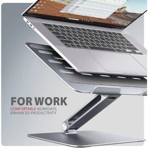 AXAGON STND-LQ, stand aluminiu pliabil, 10-17.3 inch, Grey