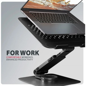 AXAGON STND-LRB stand aluminiu, 10-17.3 inch, rotativ 360, pliabil, Black