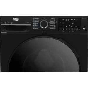 Beko BM5DFT49442PB, Spalare 9 kg, Uscare 6 kg, 1400 RPM, Clasa D, ProSmart Inverter, SteamCure, Negru