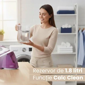 Daewoo Statie de calcat DSS240, 2400W, 120g/min, Alb/Mov
