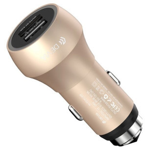 Devia 2x USB, QC 3.0, Gold Emergency Hammer