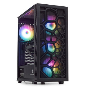 PC Gaming ZMEU Prime Esports Edition, AMD Ryzen 5 5600 3.5GHz, 16GB DDR4, 500GB SSD, RTX 5060 8GB GDDR7, Iluminare RGB