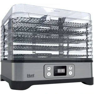 iHunt Deshidrator alimente Bro, 500W, Argintiu/Negru