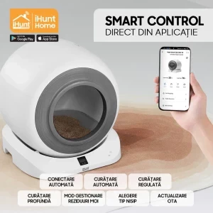 iHunt Litiera Smart pentru pisici V5 Alb