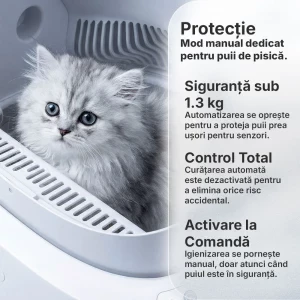iHunt Litiera pentru pisici AutoScooper 11 Alb