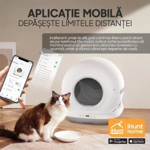 iHunt Litiera Smart pentru pisici V7 Alb