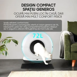 iHunt Litiera Smart pentru pisici V7 Alb